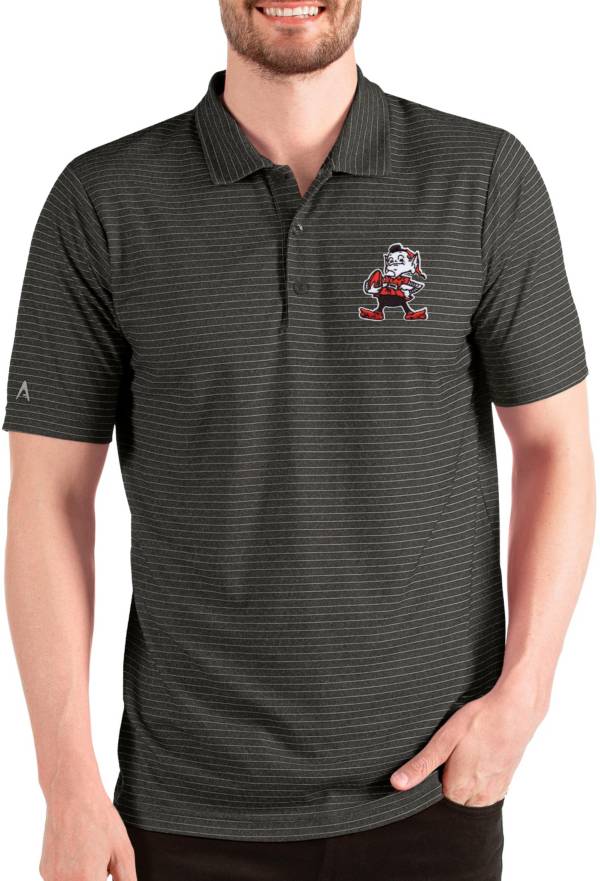 Men's Antigua Steel Cleveland Browns Esteem Polo