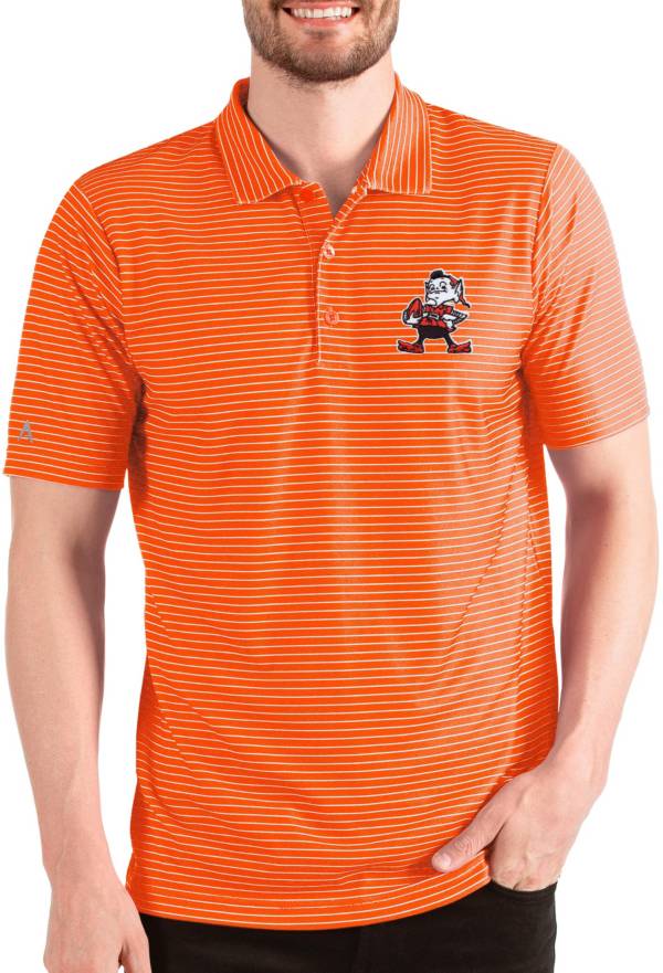 Nike Men's Cleveland Browns Rewind White/Orange Polo