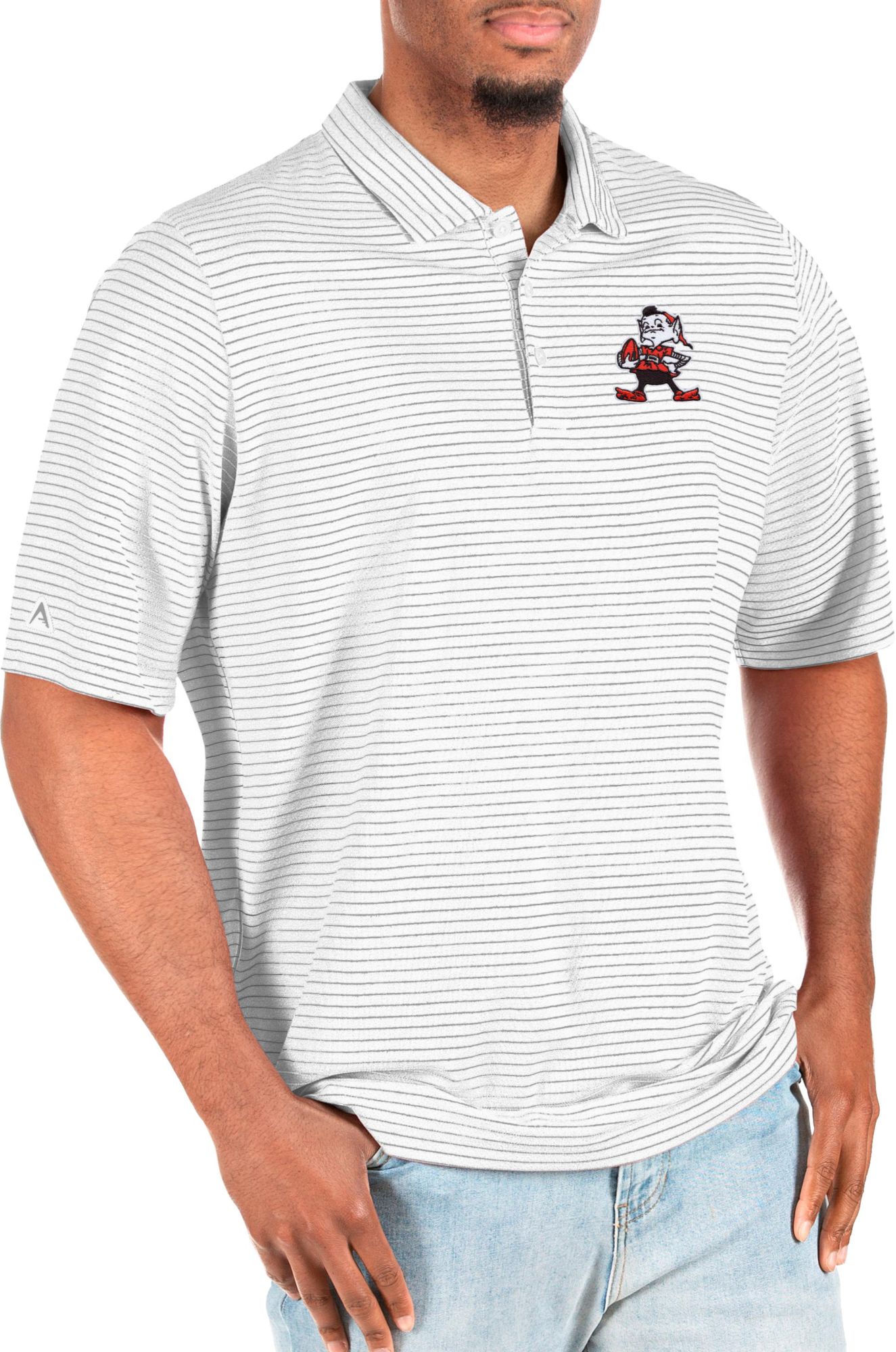 Antigua Men's Cleveland Browns Esteem Big & Tall Polo