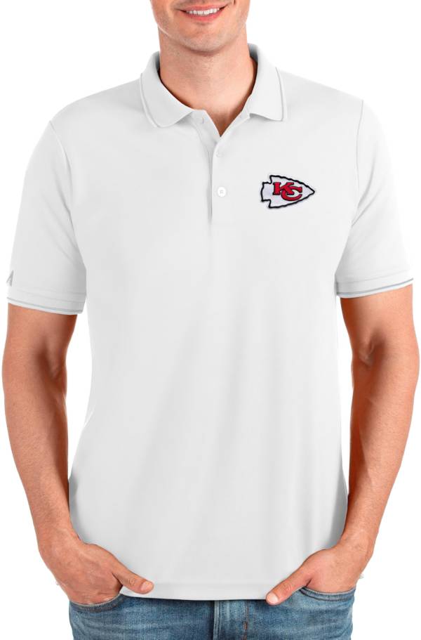 Dick's Sporting Goods Antigua Men's Kansas City Chiefs Compass White Polo