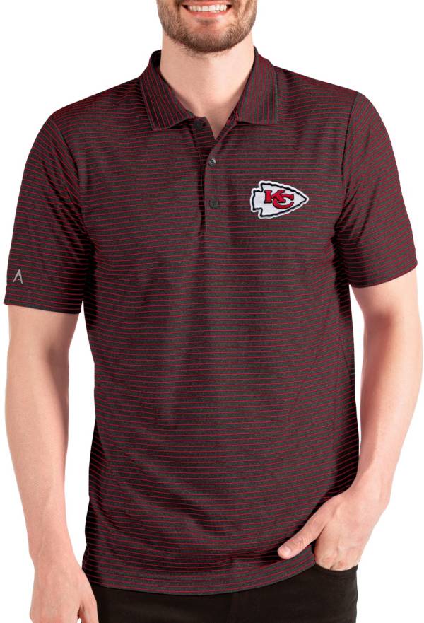 Antigua Men's Kansas City Chiefs Esteem Black/Red Polo product image