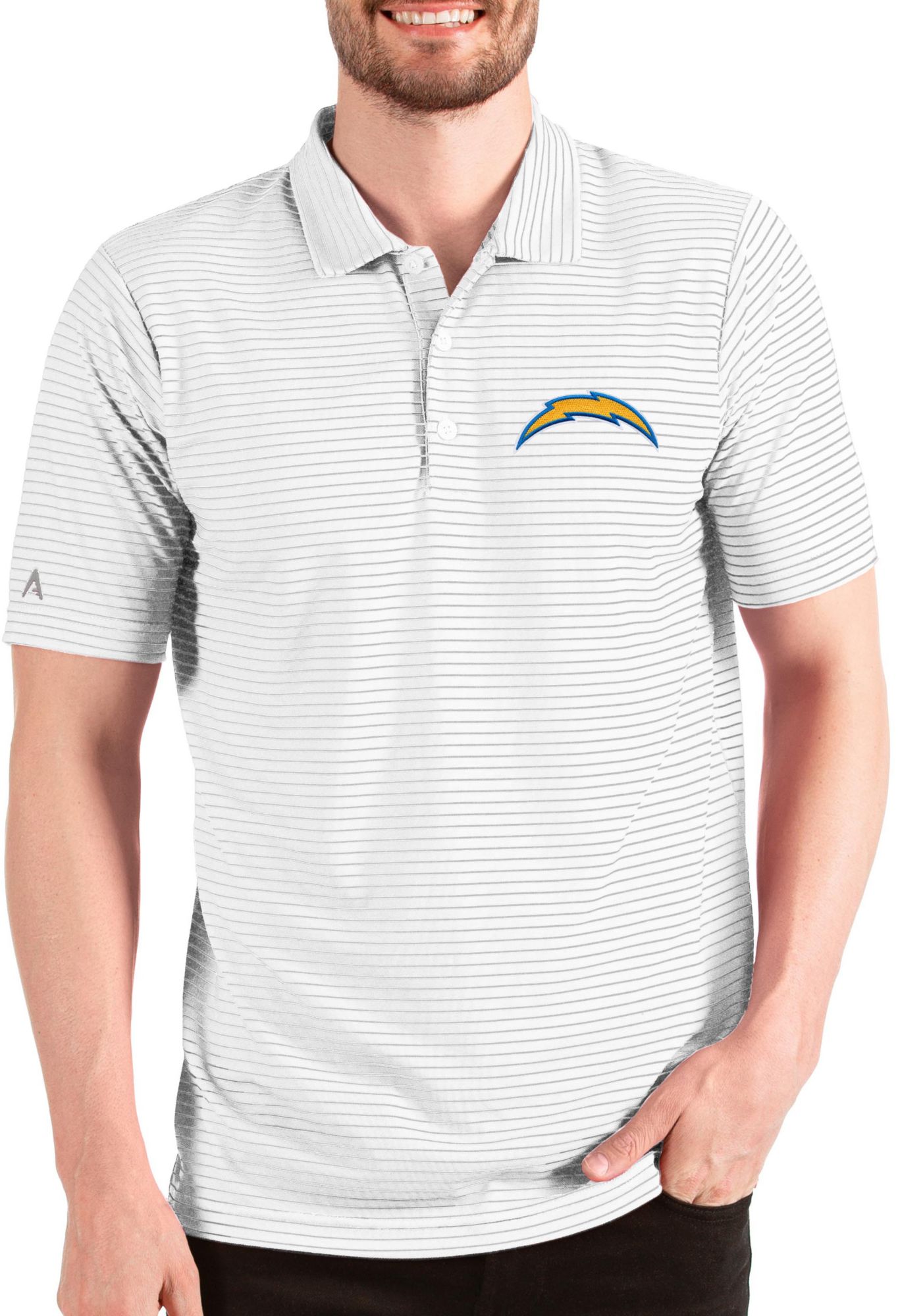 Antigua Men's Los Angeles Chargers Esteem /Silver Polo