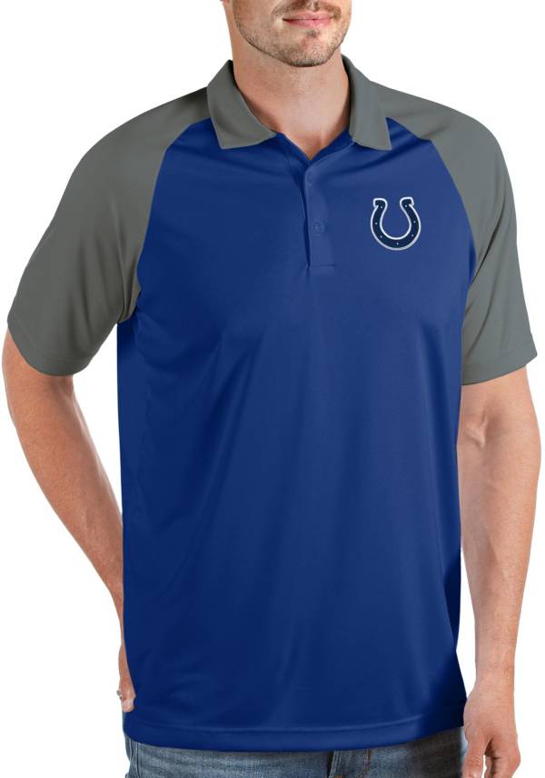 Indianapolis Colts Antigua Compass Polo - White