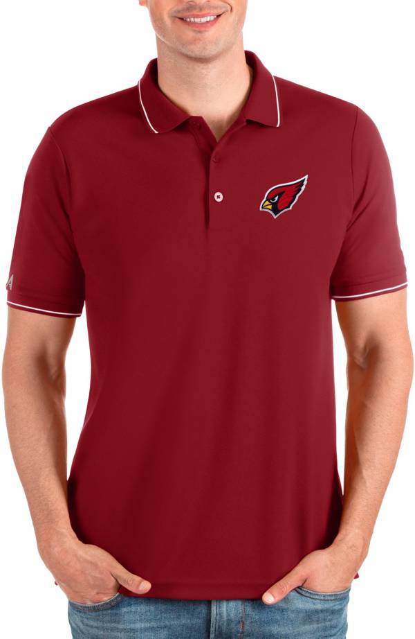 Antigua Men's Arizona Cardinals Affluent Red Polo product image