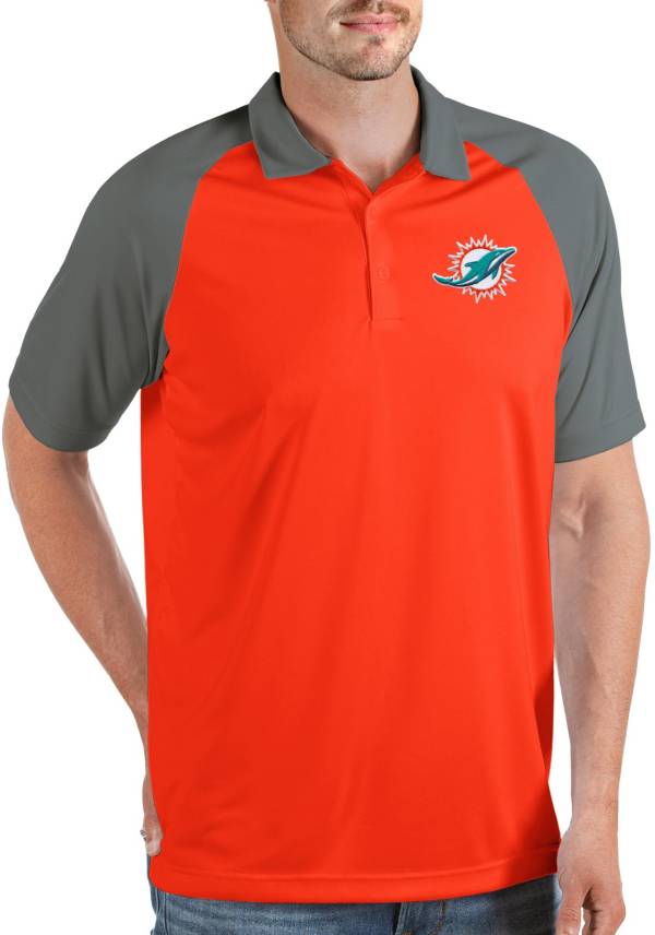 Nike Men's Miami Dolphins Franchise Anthracite Polo