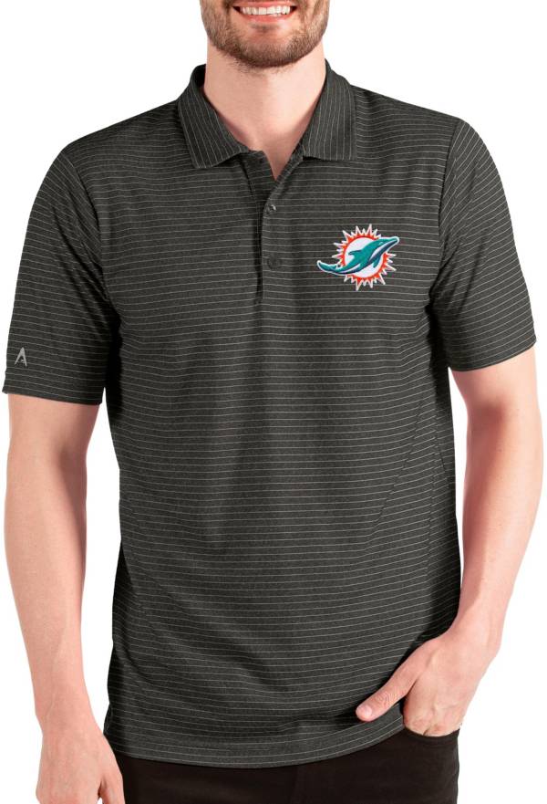 Men's Antigua Orange Miami Dolphins Compass Polo