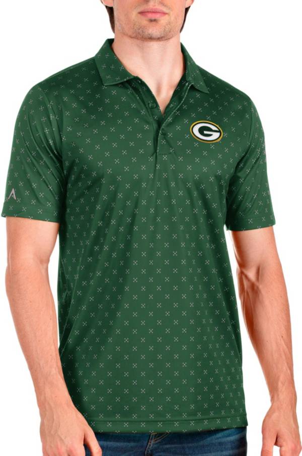 Antigua Green Bay Packers Men's Spark Polo, Small