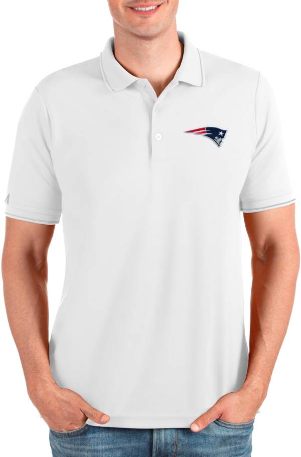 Dick's Sporting Goods Antigua Men's New England Patriots Balance White Polo