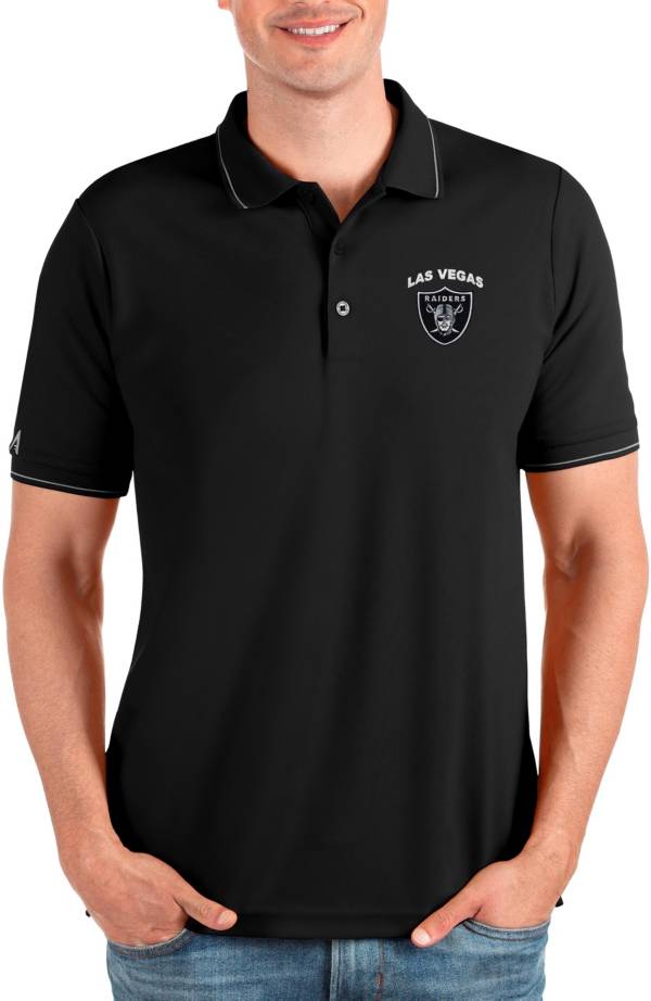 Pittsburgh Steelers Antigua Affluent Polo - Black