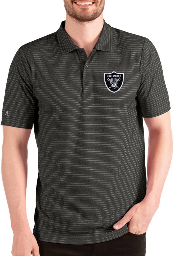 Men's Antigua Steel Baltimore Ravens Flash Polo