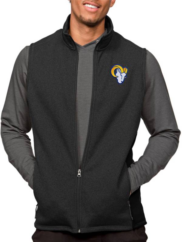 Antiqua Los Angeles Chargers Course Oatmeal Heather Vest product image