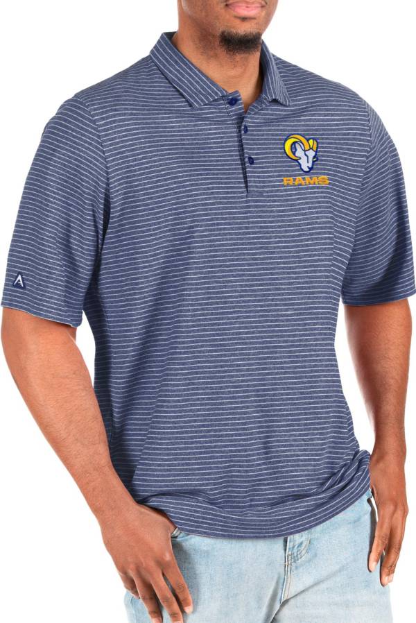 Antigua Men's Los Angeles Rams Text Esteem Dark Royal/White Big & Tall Polo product image