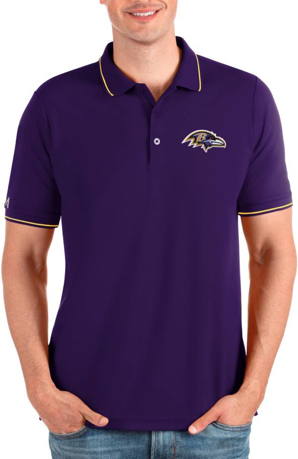 Women's Antigua Purple Baltimore Ravens Affluent Polo Size: Large