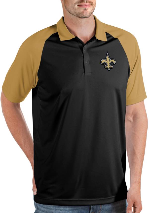 New orleans saints mens polo clearance shirt