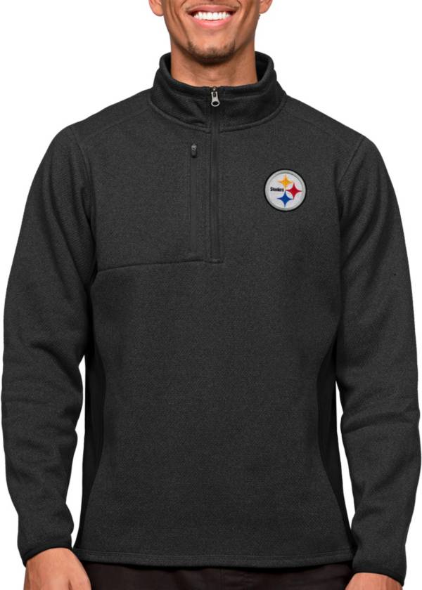 Steelers half hot sale zip pullover