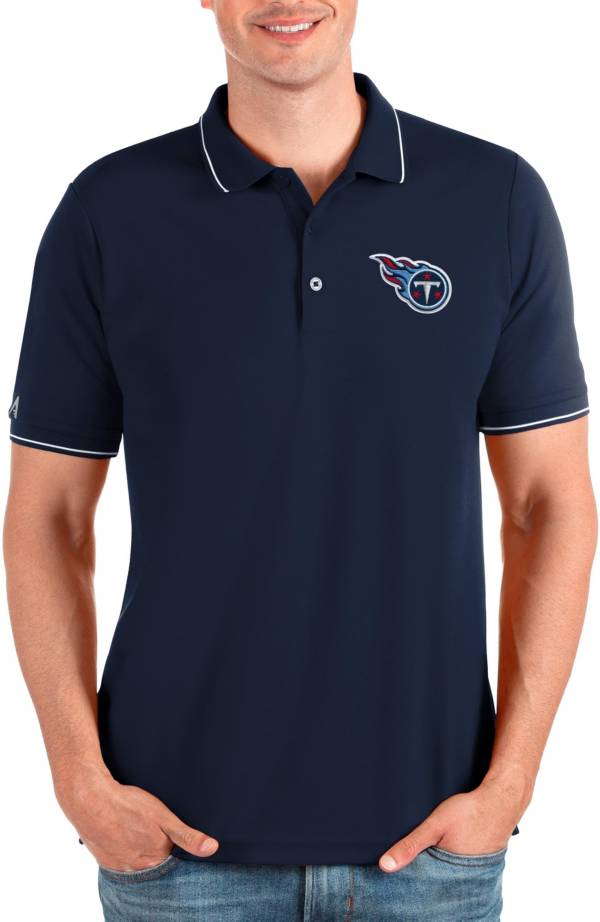 Antigua Men's Tennessee Titans Affluent Navy Polo product image