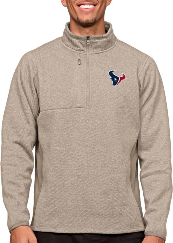 Lids Houston Texans Antigua Team Quarter-Zip Pullover Top