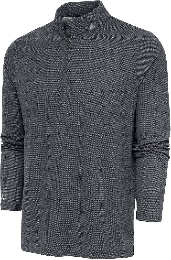 Antigua Boston Red Sox Heathered Black Reward Pullover Sweatshirt