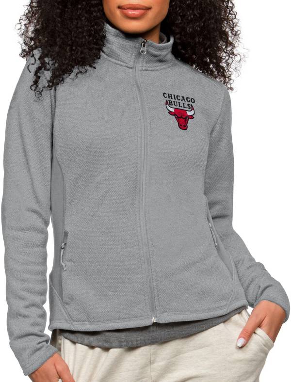 Antigua Women's Chicago Bulls Grey Course Jacket product image