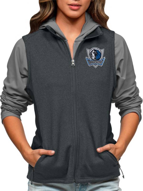 Antigua Women's Dallas Mavericks Charcoal Course Vest Dick's Sporting Goods