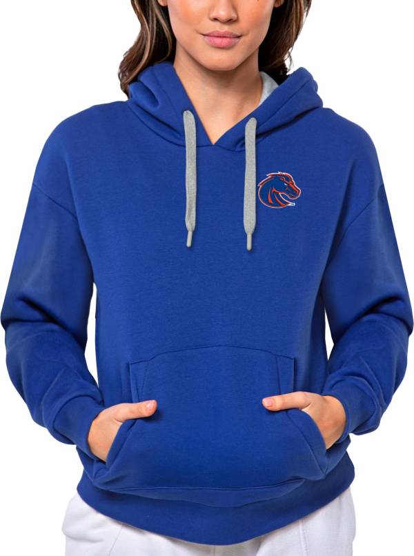 Men's Colosseum Black Boise State Broncos Arch & Logo 3.0 Pullover Hoodie