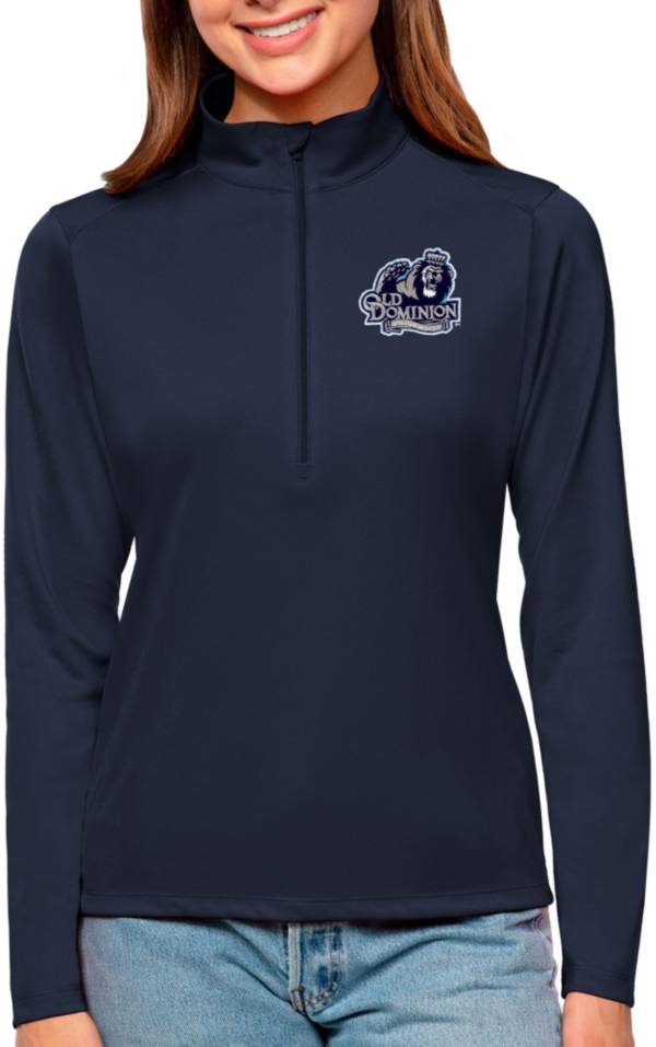 Antigua Women's Old Dominion Monarchs Navy Tribute Quarter-Zip Shirt product image