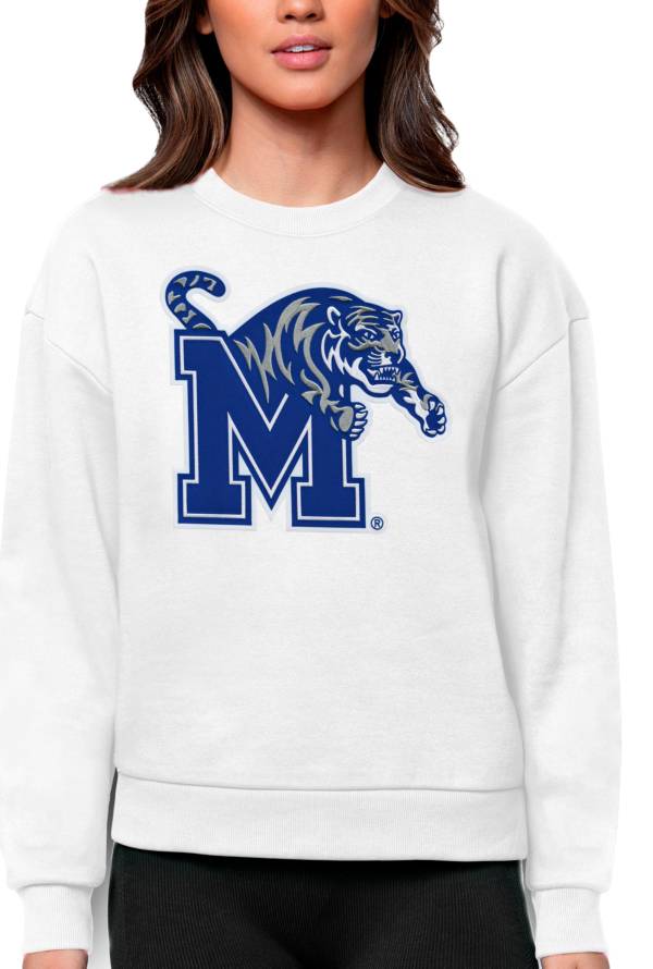 Antigua Women's Memphis Tigers White Victory Crew Sweatshirt product image