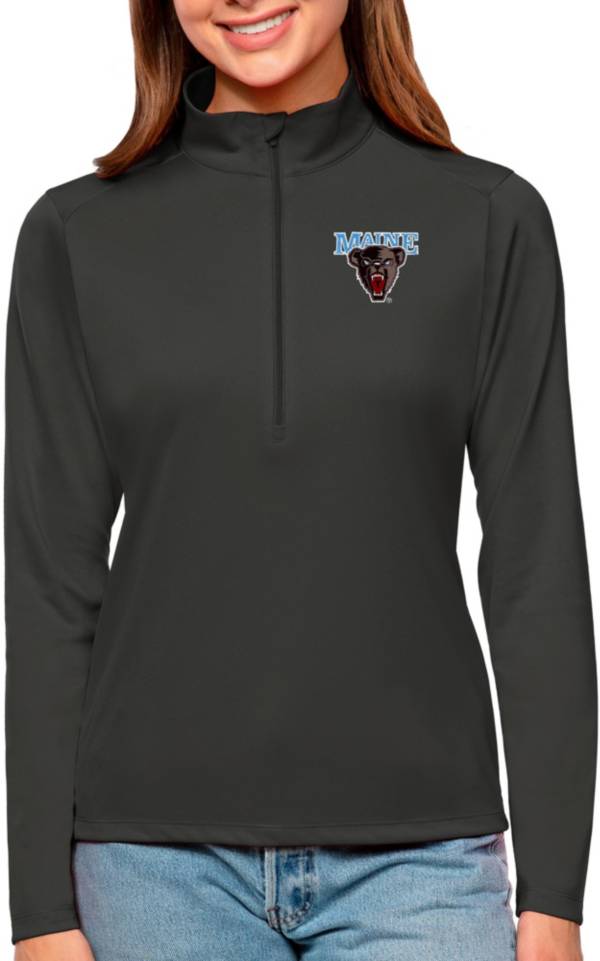 Antigua Women's Maine Black Bears Smoke Tribute Quarter-Zip Shirt product image