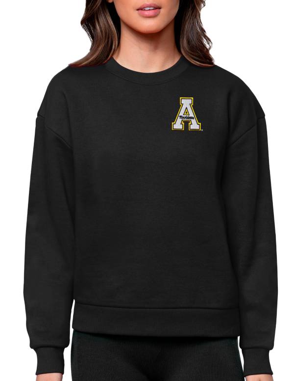 San Francisco 49ers Antigua Women's Victory Crewneck Pullover Sweatshirt -  Black