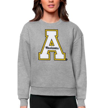 sorry, Antigua Women's Appalachian State Mountaineers Grey Heather Victory Crew Sweatshirt is currently out of stock