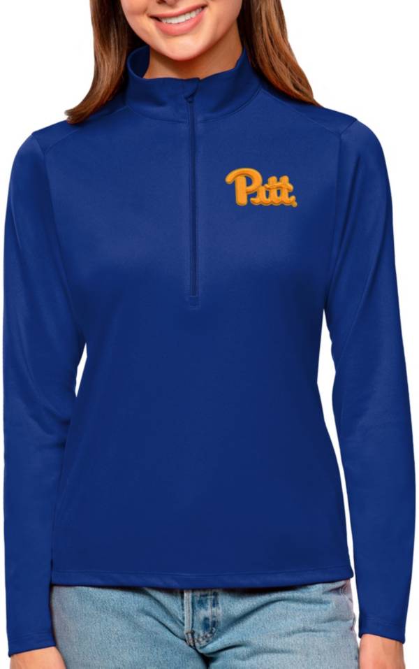 Antigua Women's Pitt Panthers Royal Blue Tribute Quarter-Zip Shirt product image