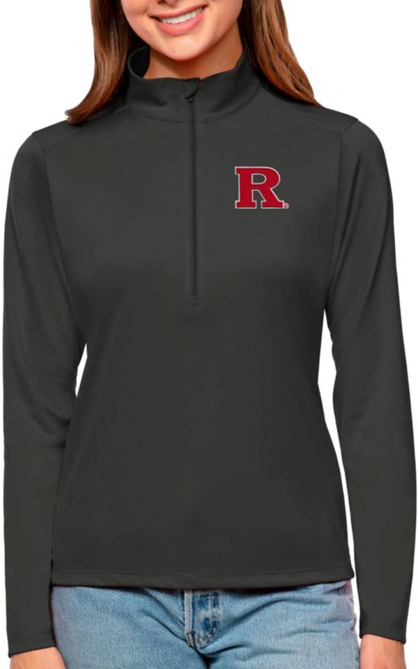 Antigua Women's Rutgers Scarlet Knights Smoke Tribute Quarter-Zip Shirt product image