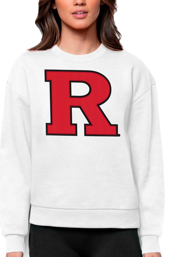 Antigua Women's Rutgers Scarlet Knights White Victory Crew Sweatshirt product image