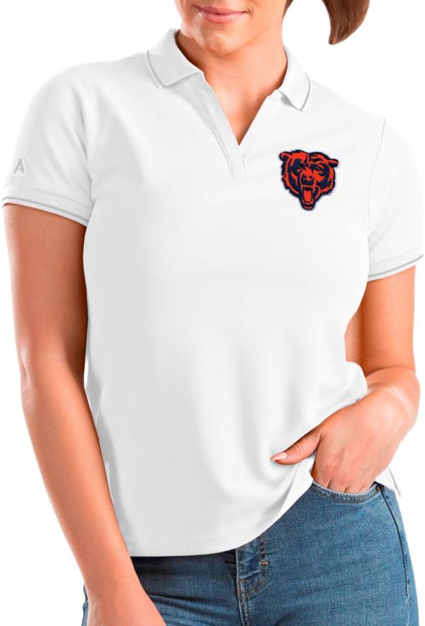Antigua Women's Chicago Bears Affluent White/Silver Polo product image