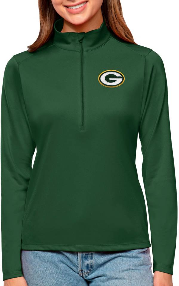 Green Bay Packers Nike Women's Raglan Funnel Neck Pullover Hoodie - Heather  Charcoal