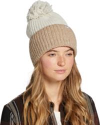 Adorably Alpine Black Ribbed Pom Pom Beanie