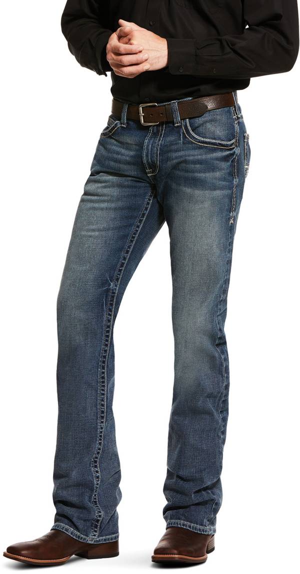 Men's M5 Slim Boundary Stackable Straight Leg Jeans in Gulch  Cotton/Spandex, Size: 30 X by Ariat