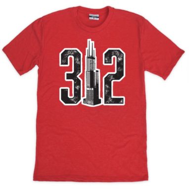 sorry, Where I'm From CHI 312 Skyline Red T-Shirt is currently out of stock