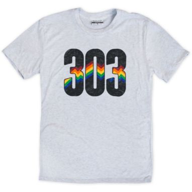 sorry, Where I'm From Adult Denver 303 Rainbow The Valley White T-Shirt is currently out of stock