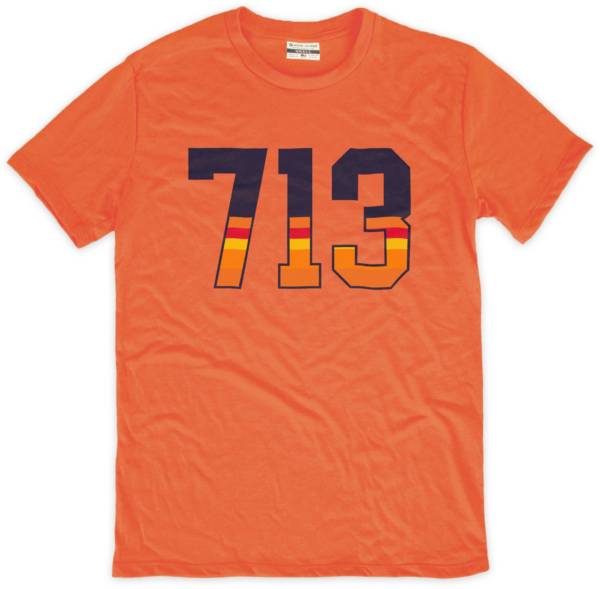 Where I'm From Houston 713 Area Code Orange T-Shirt product image