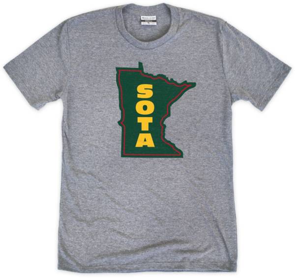 Where I'm From MIN State Grey/Green/Yellow T-Shirt product image