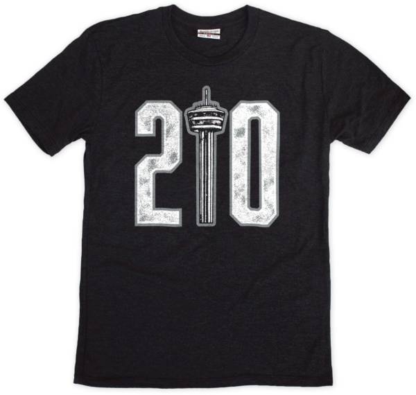 Where I'm From San Antonio  210 Skyline Black T-Shirt product image