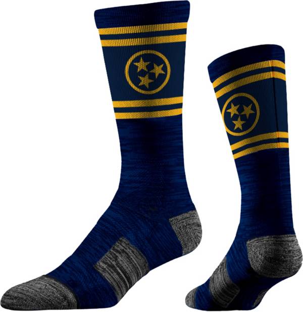 Where I'm From TEN Tri-Star Navy/Yellow Socks product image