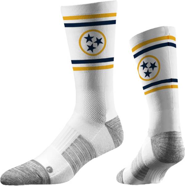 Where I'm From TEN Tri-Star White/Yellow/Nay Socks product image