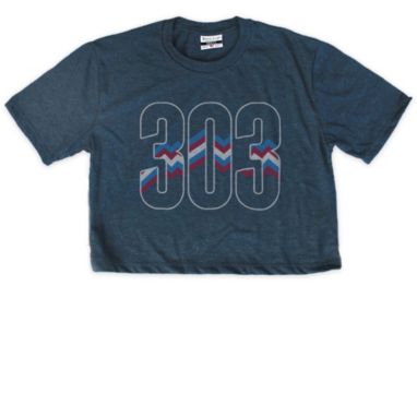 sorry, Where I'm From Colorado Navy 303 Cropped Top T-Shirt is currently out of stock