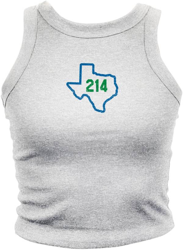 Where I'm From Women's DAL 214 State White Tank Top product image