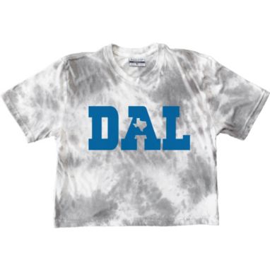 sorry, Where I'm From Women's Dallas Tie Dye Block Cropped T-Shirt is currently out of stock