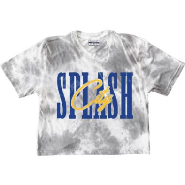 sorry, Where I'm From Women's GSW Splash White/Grey Crop Top T-Shirt is currently out of stock