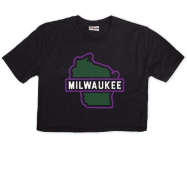 sorry, Where I'm From Women's MKE City State Black Crop Top T-Shirt is currently out of stock