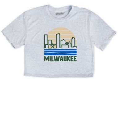 sorry, Where I'm From Women's MKE Skyline White Crop Top T-Shirt is currently out of stock